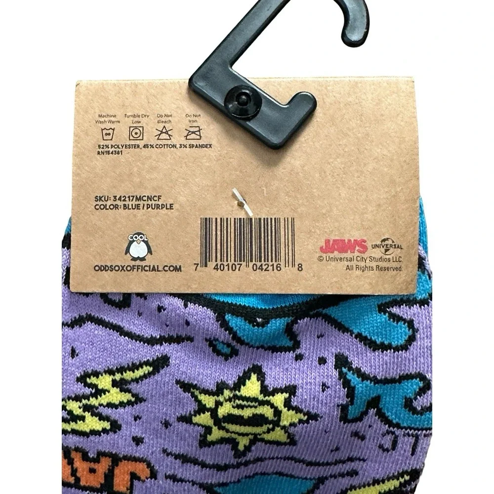 Cool  Socks Odd‎ Sox Universal Jaws Doodle Socks size 8-12